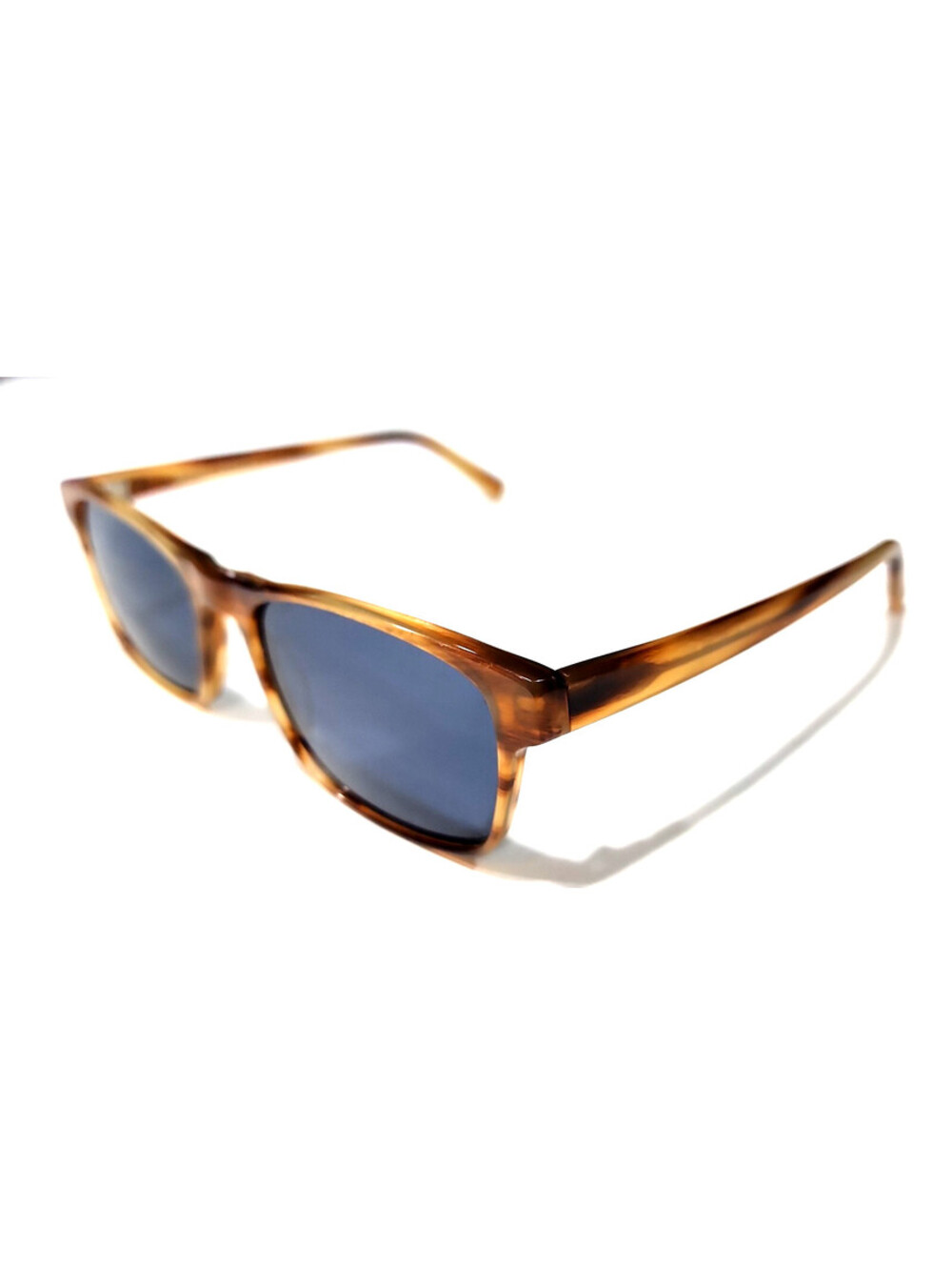 Warby Parker Perkins W270 Wide Brown Blue Square Large Mens Sunglasses